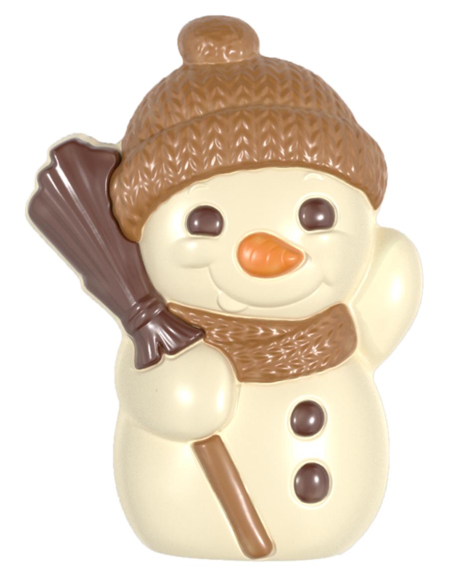 Bonhomme de neige en chocolat